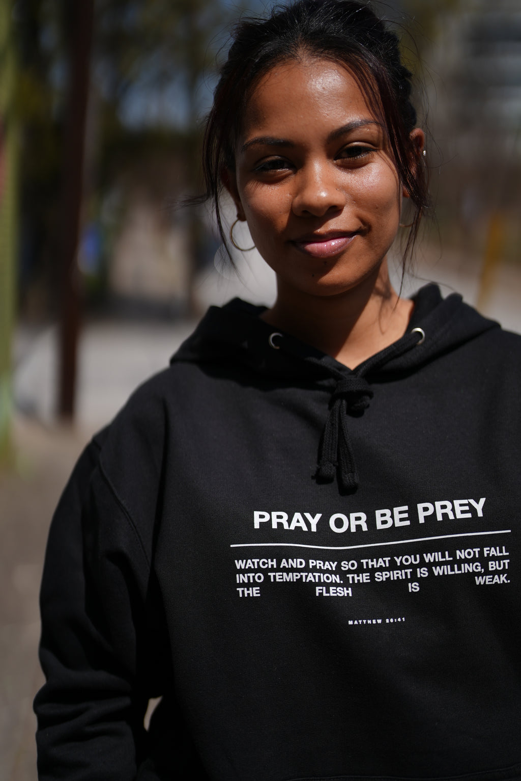 Pray Or Be Prey Hoodie - Black